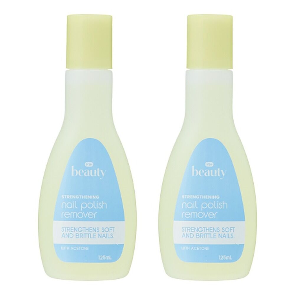 Pharmacy Health Nail Polish Remover Strengthening 125mL Pack of 2