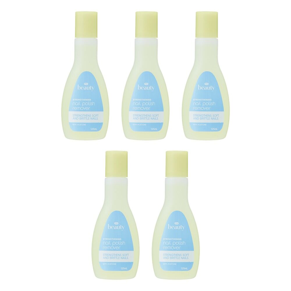 Pharmacy Health Nail Polish Remover Strengthening 125mL Pack of 5