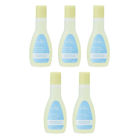 Pharmacy Health Nail Polish Remover Strengthening 125mL Pack of 5