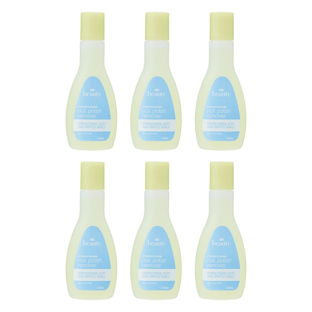 Pharmacy Health Nail Polish Remover Strengthening 125mL Pack of 6