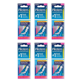 Piksters Interdental Brushes Variety 9 Pack Bundle of 6