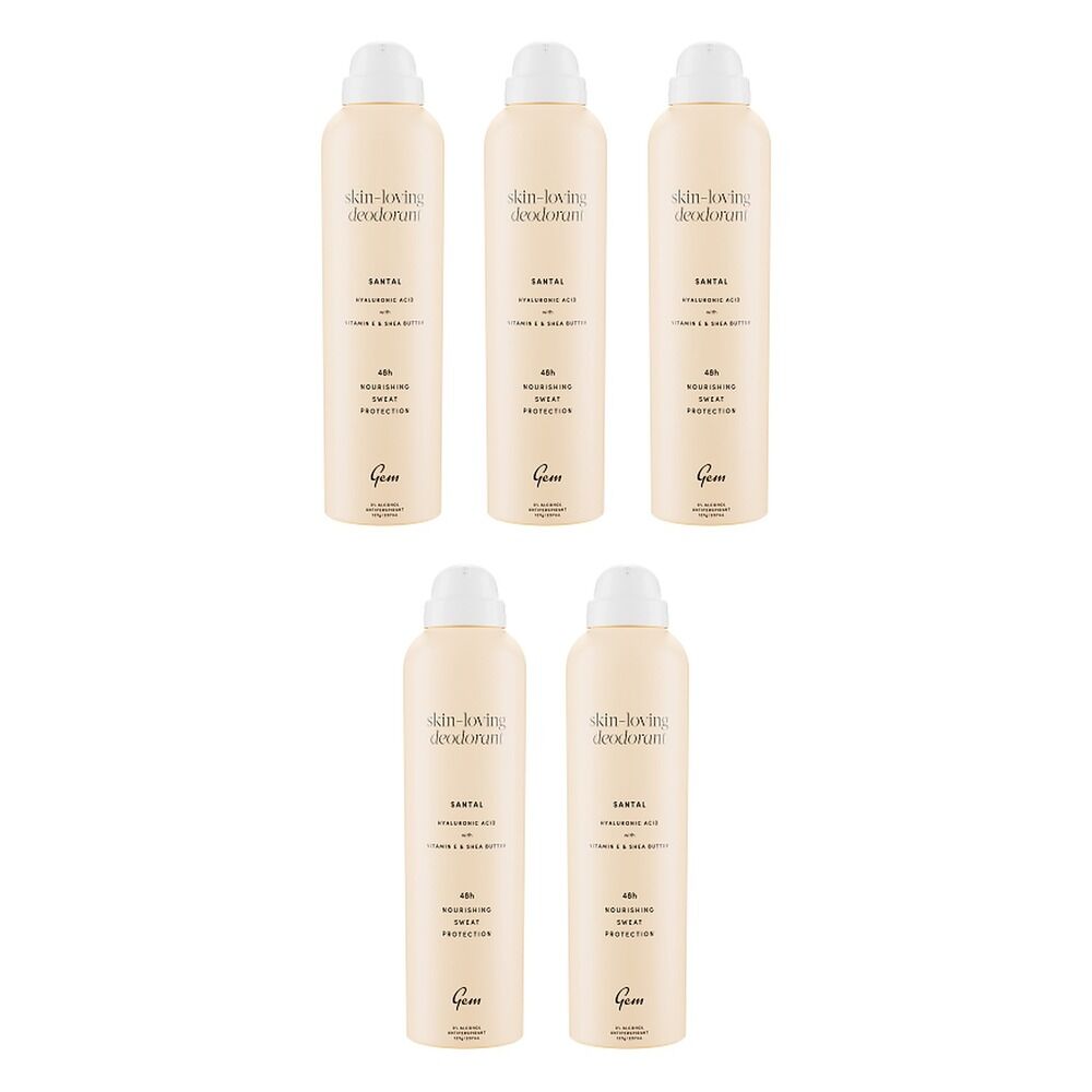 Gem Skin Loving Deodorant Santal 207mL Pack of 5