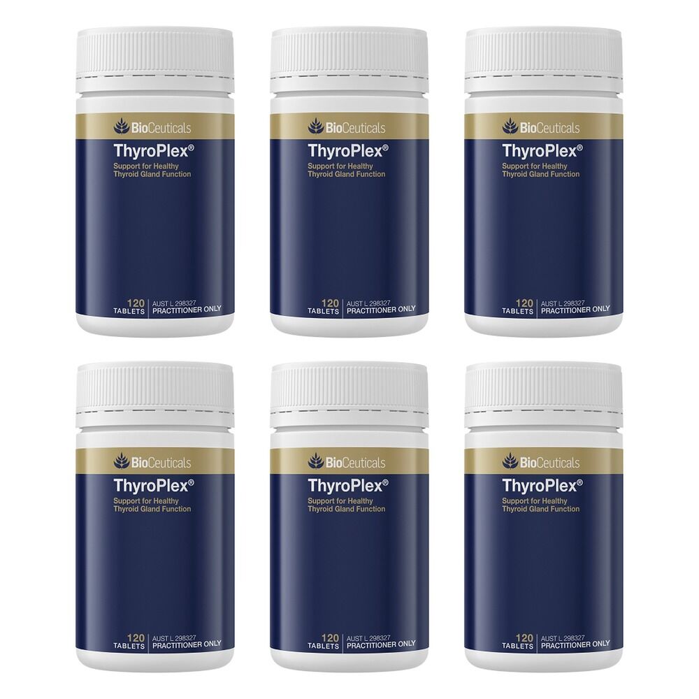 Bioceuticals ThyroPlex Thyroid Support 120 Tablets Pack of 6