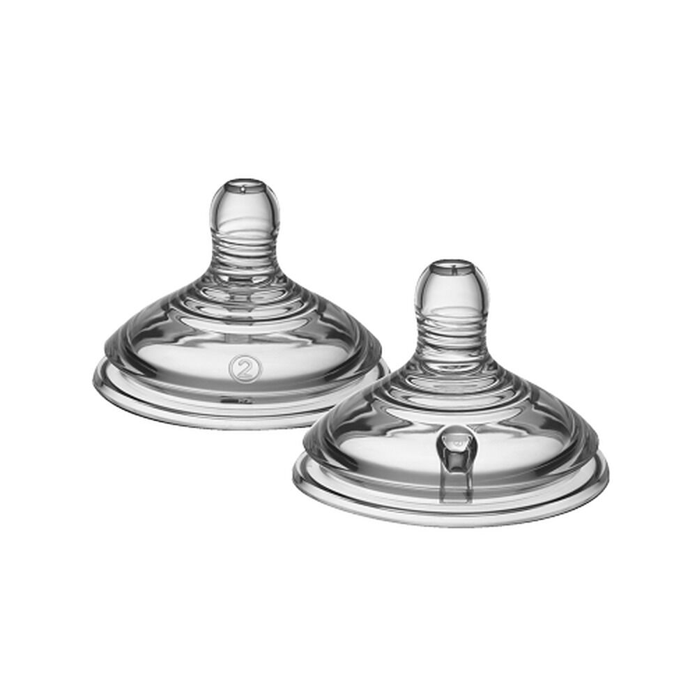 Tommee Tippee Natural Start Teats 3m+ Medium Flow 2 Pack