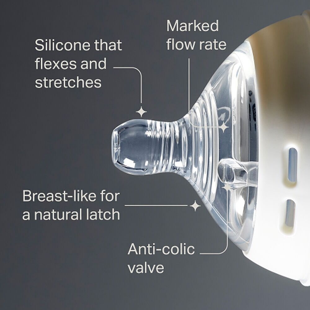 Tommee Tippee Natural Start Baby Bottle Teats Vari Flow 0+ Months 2 Pack