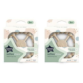 Tommee Tippee SofteeChew Teething Toy 3m+ Multi Pack of 2