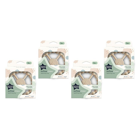 Tommee Tippee SofteeChew Teething Toy 3m+ Multi Pack of 4