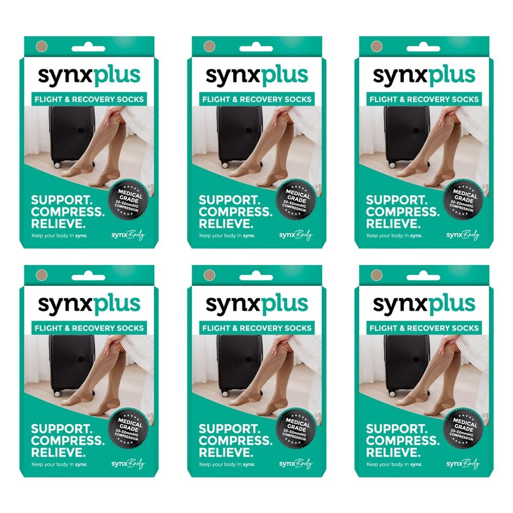 Synx Plus Flight & Recovery Socks Small Pack of 6