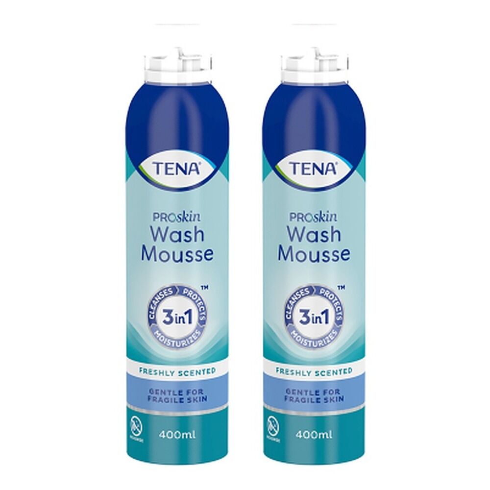Tena Wash Mousse 400mL Pack of 2