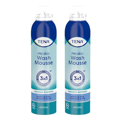 Tena Wash Mousse 400mL Pack of 2