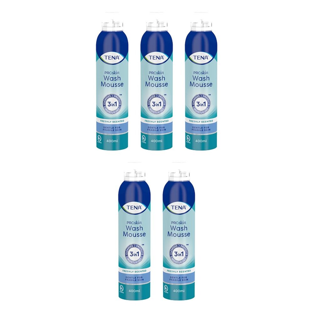 Tena Wash Mousse 400mL Pack of 5