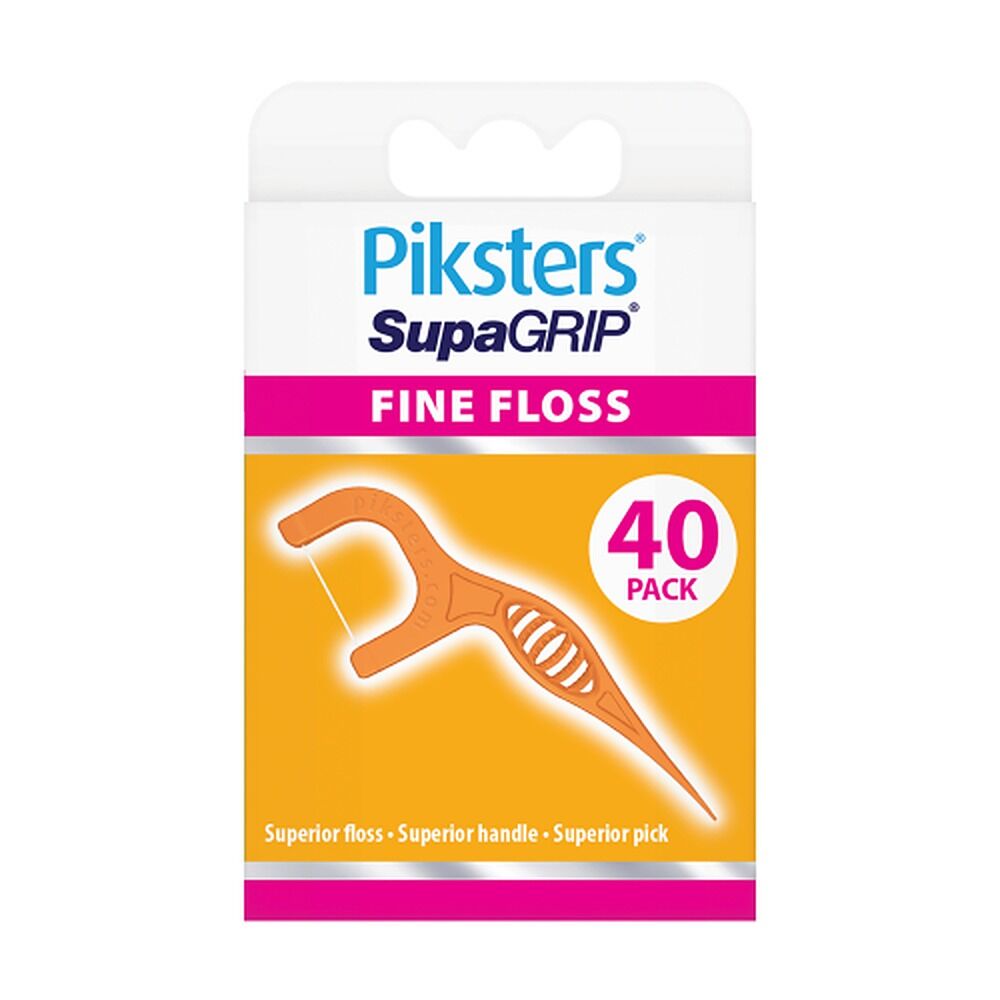 Piksters SupaGRIP Floss Picks Fine 40 Pack