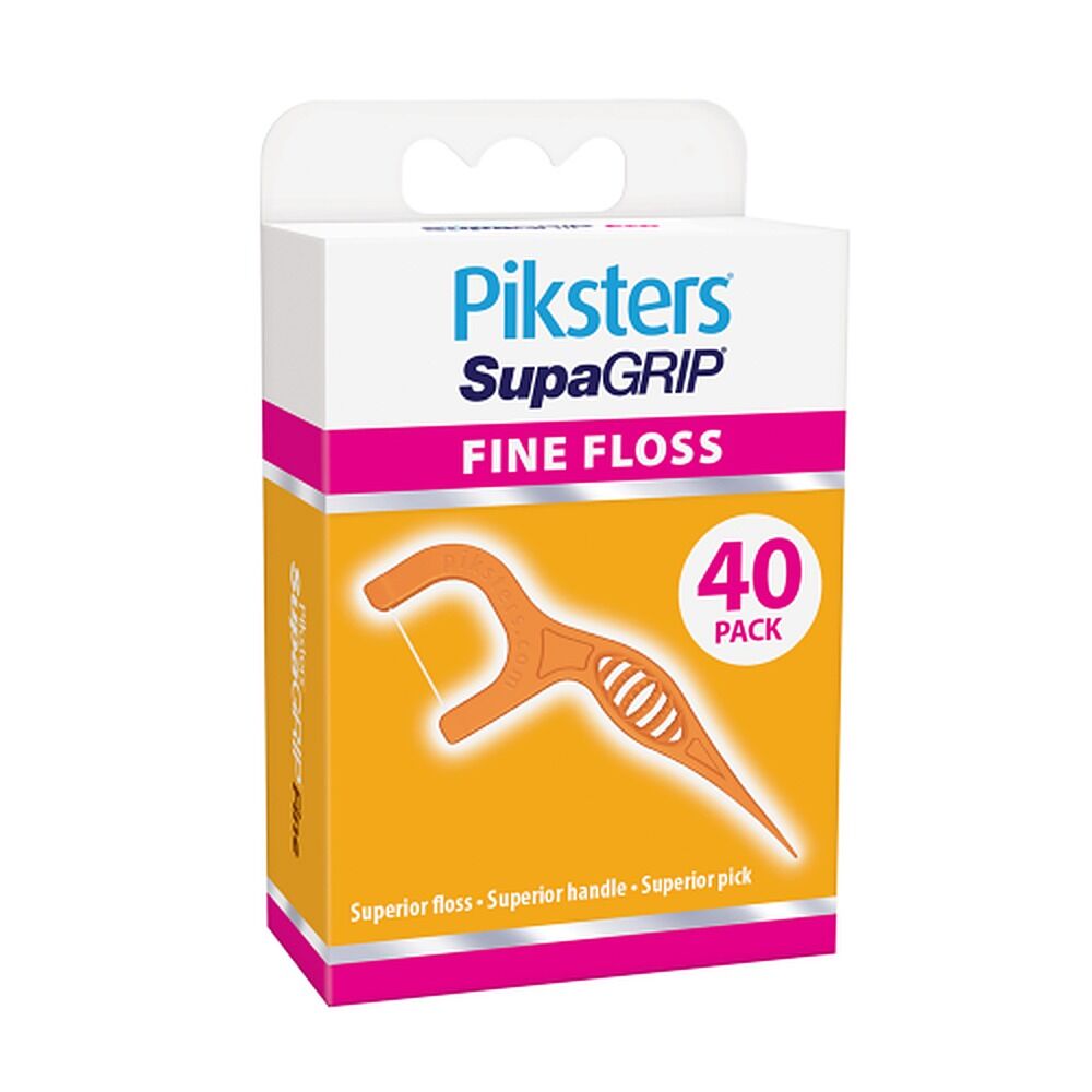 Piksters SupaGRIP Floss Picks Fine 40 Pack