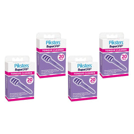 Piksters SupaGRIP Tongue Cleaner 20 Pack Bundle of 4