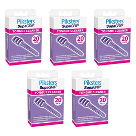 Piksters SupaGRIP Tongue Cleaner 20 Pack Bundle of 5