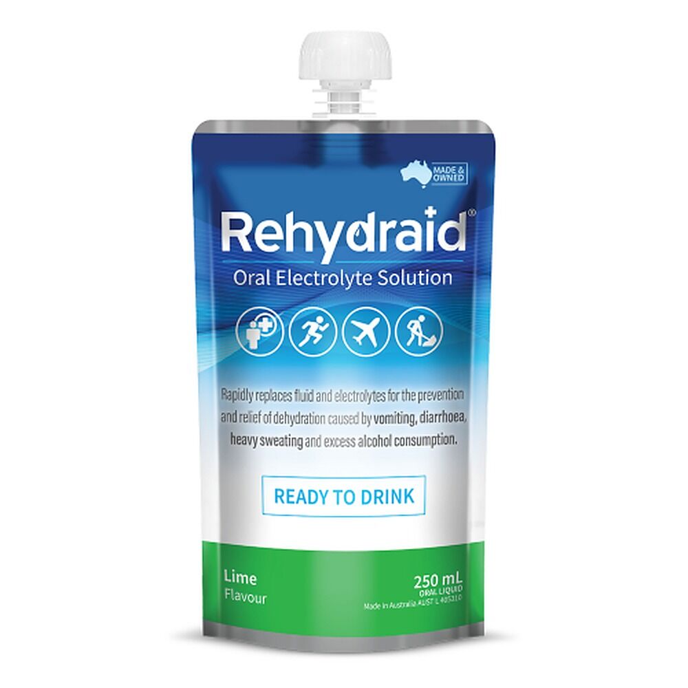 Rehydraid Lime Doypack 250mL x 6