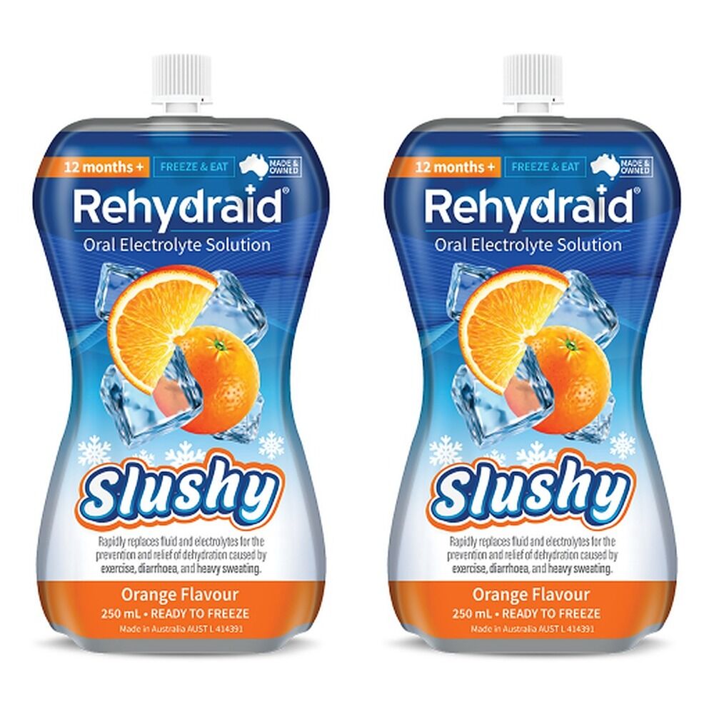 Rehydraid Orange Slushy 250mL x 6 Bundle of 2