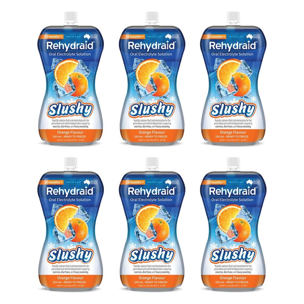 Rehydraid Orange Slushy 250mL x 6 Bundle of 6