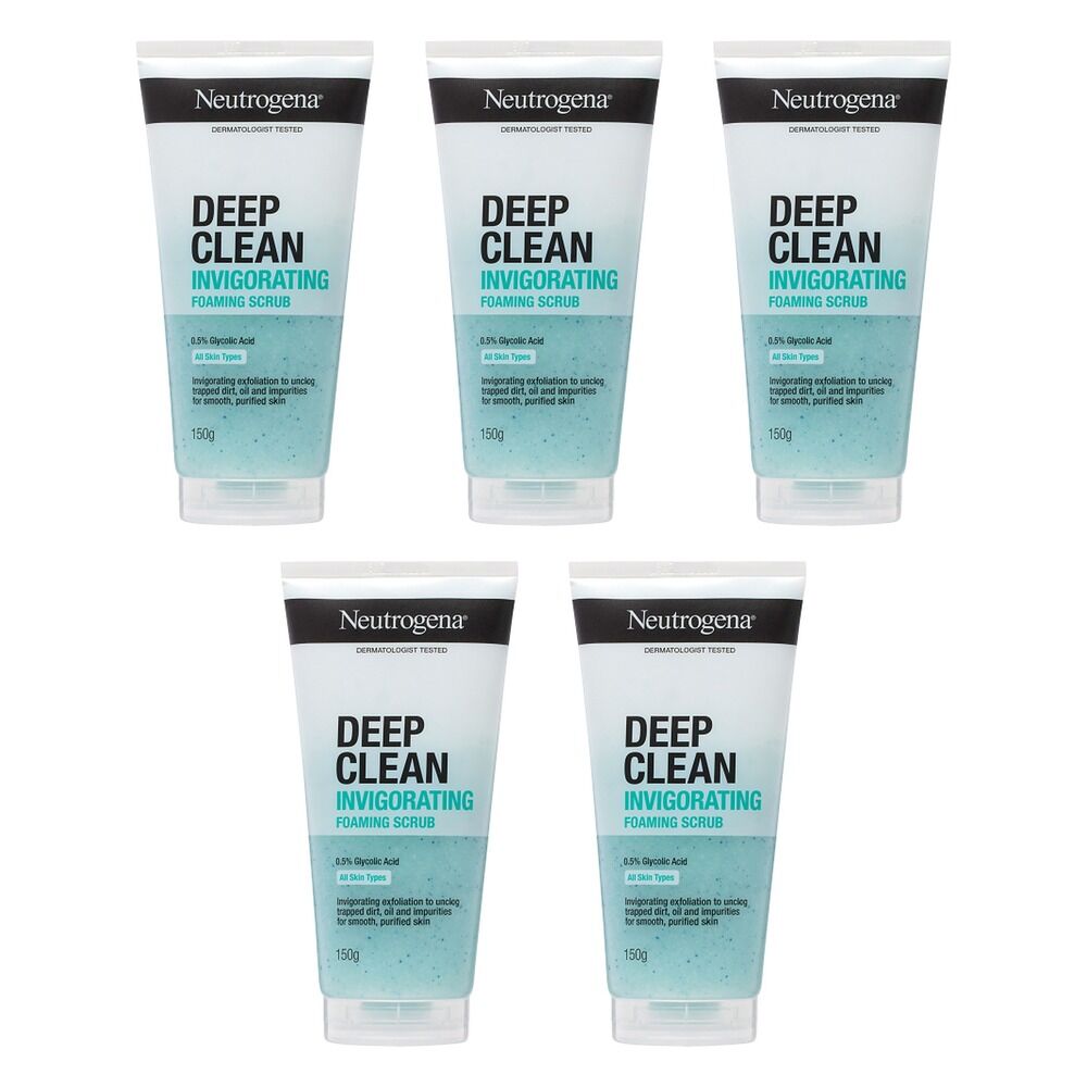 Neutrogena Deep Clean Invigorating Scrub 150g Pack of 5