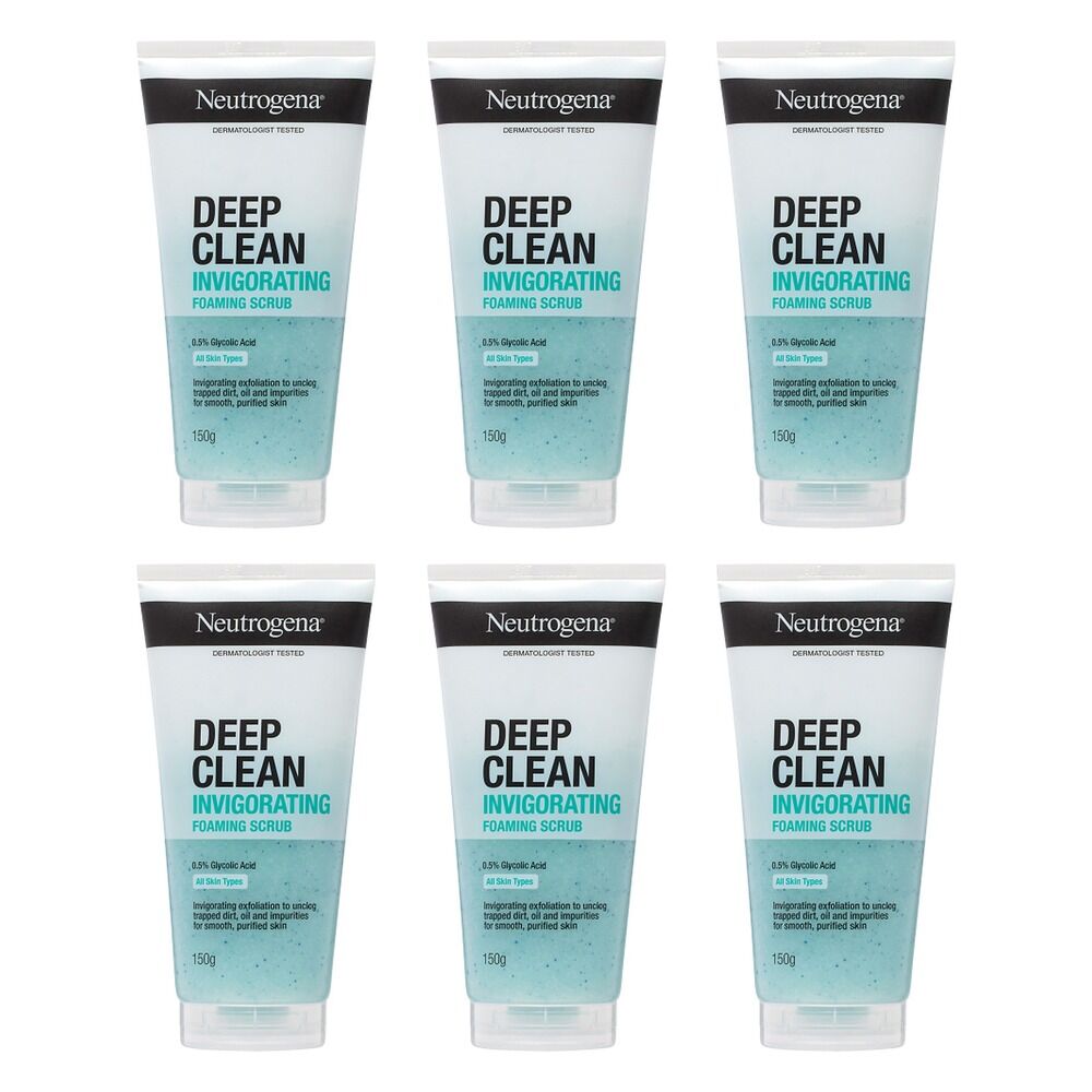 Neutrogena Deep Clean Invigorating Scrub 150g Pack of 6