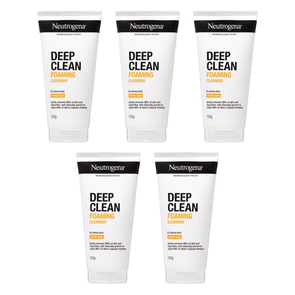 Neutrogena Deep Clean Foaming Cleanser 150g Pack of 5