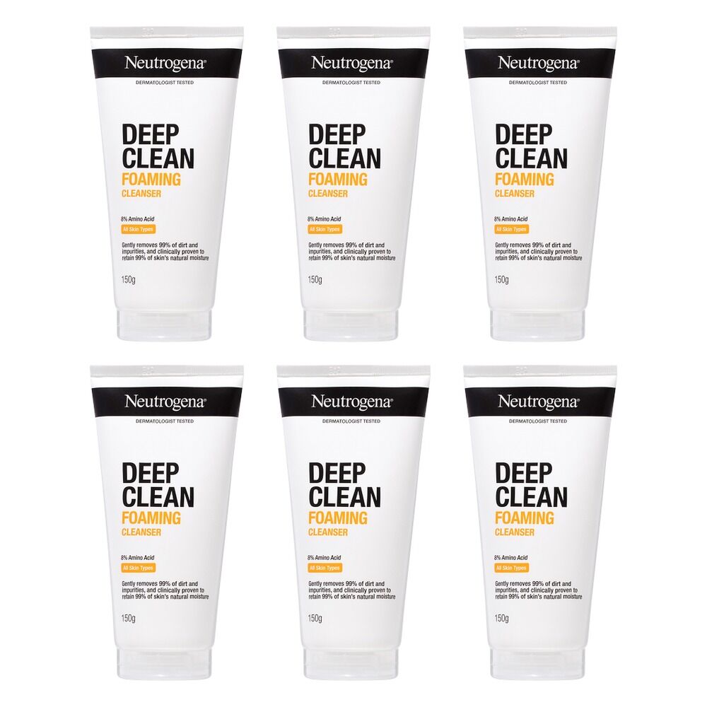 Neutrogena Deep Clean Foaming Cleanser 150g Pack of 6