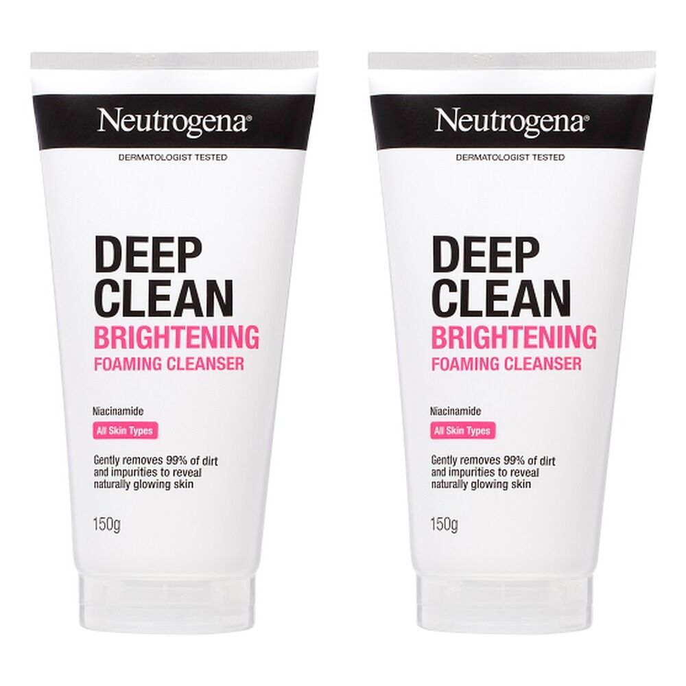 Neutrogena Deep Clean Brightening Foaming Cleanser 150g Pack of 2