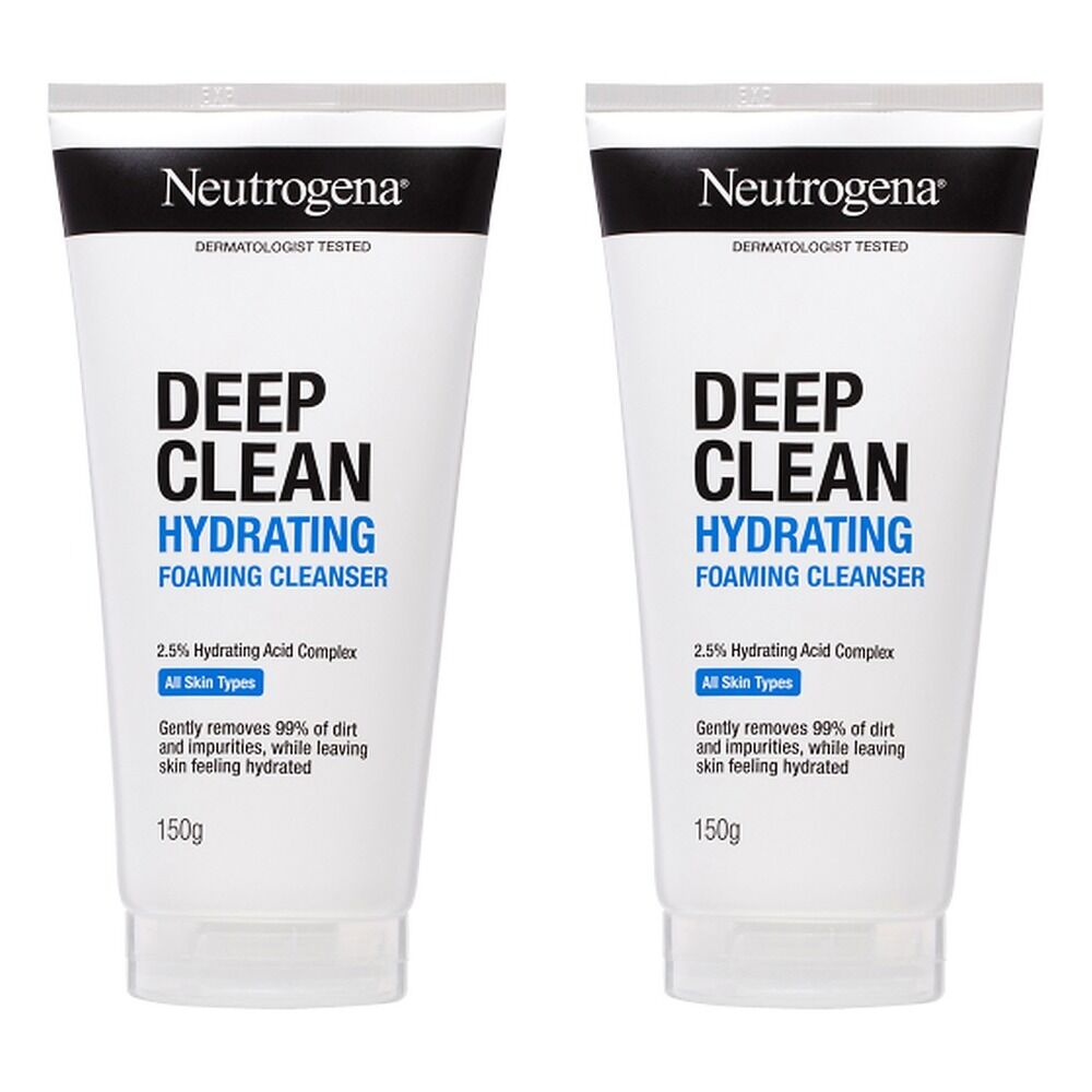 Neutrogena Deep Clean Hydrating Foaming Cleanser 150g Pack of 2