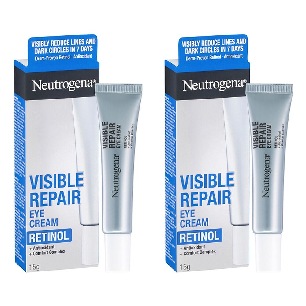 Neutrogena Visible Repair Retinol Eye Cream 15g Pack of 2