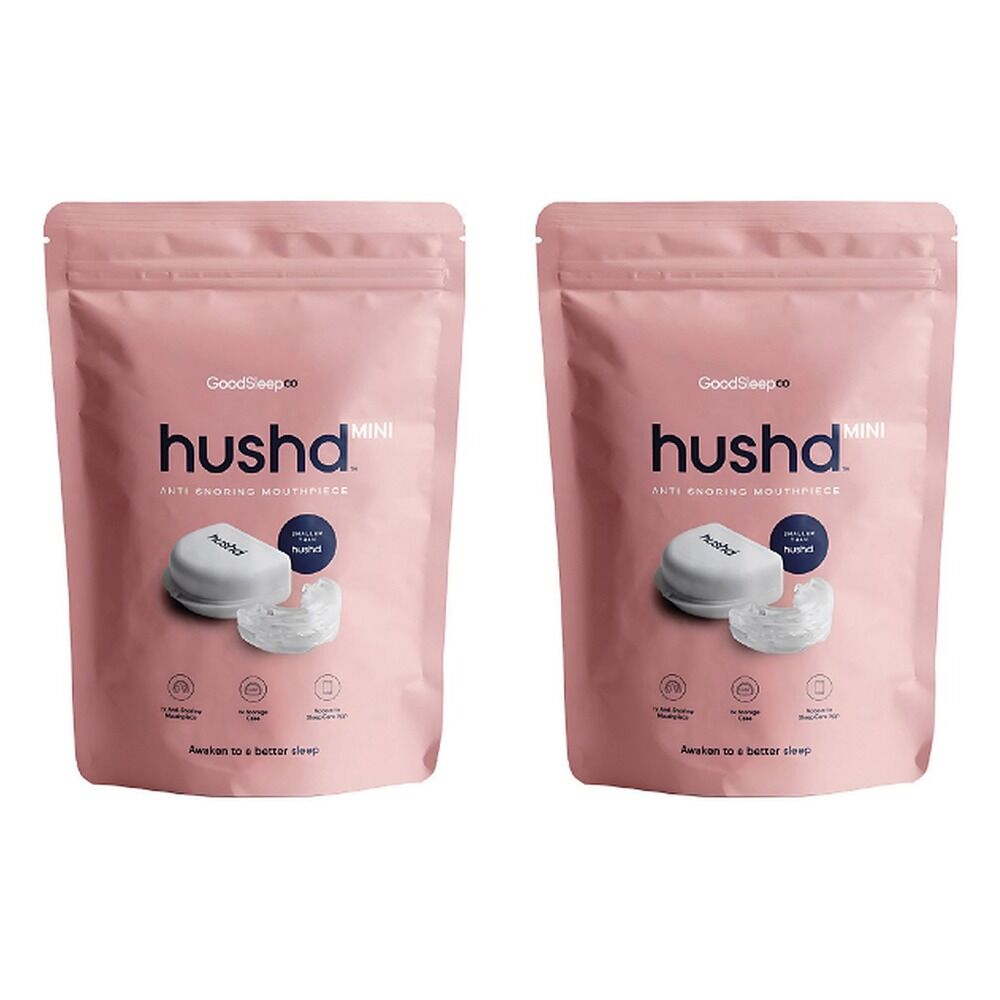 Hushd Mini Anti-Snoring Mouthpiece Pack of 2