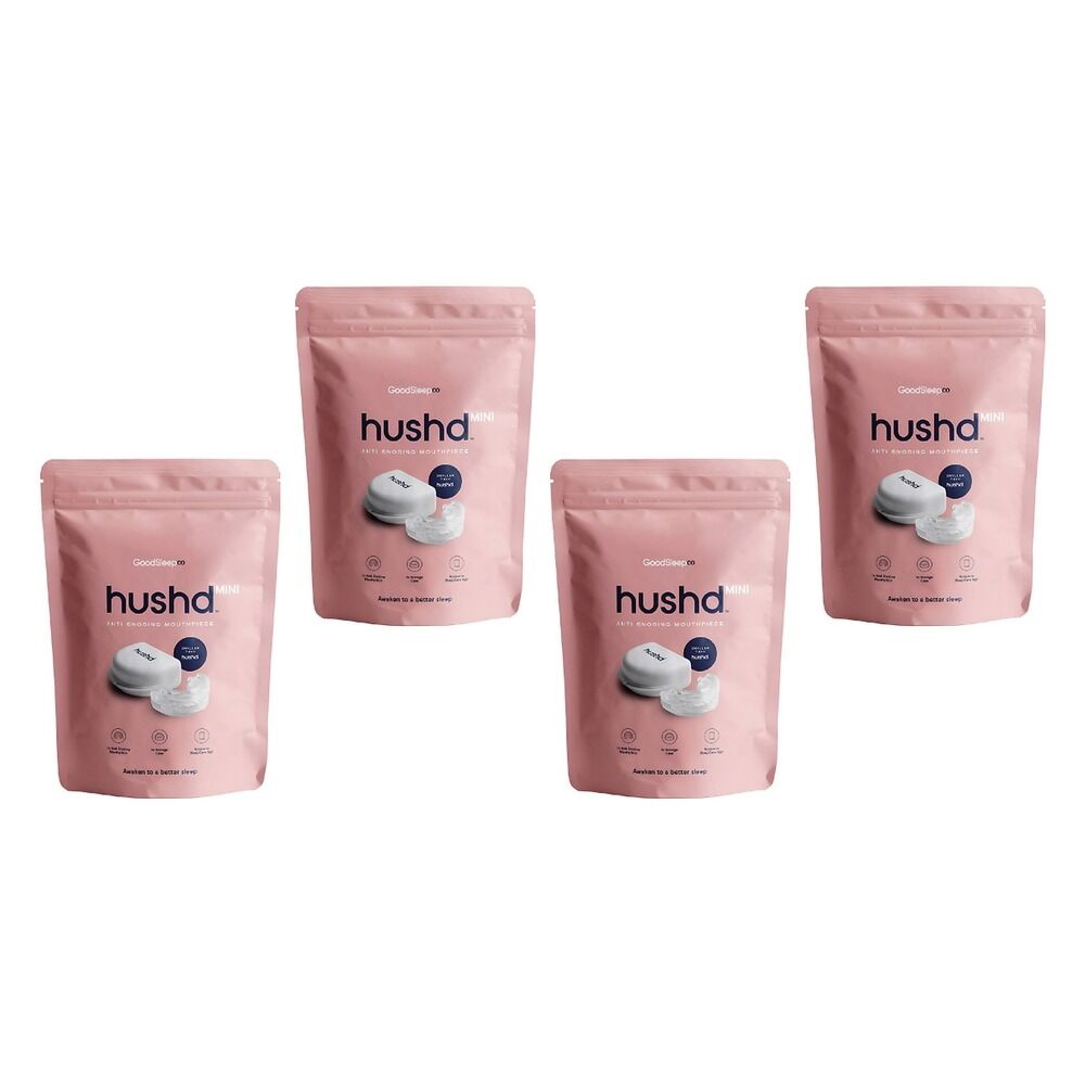 Hushd Mini Anti-Snoring Mouthpiece Pack of 4