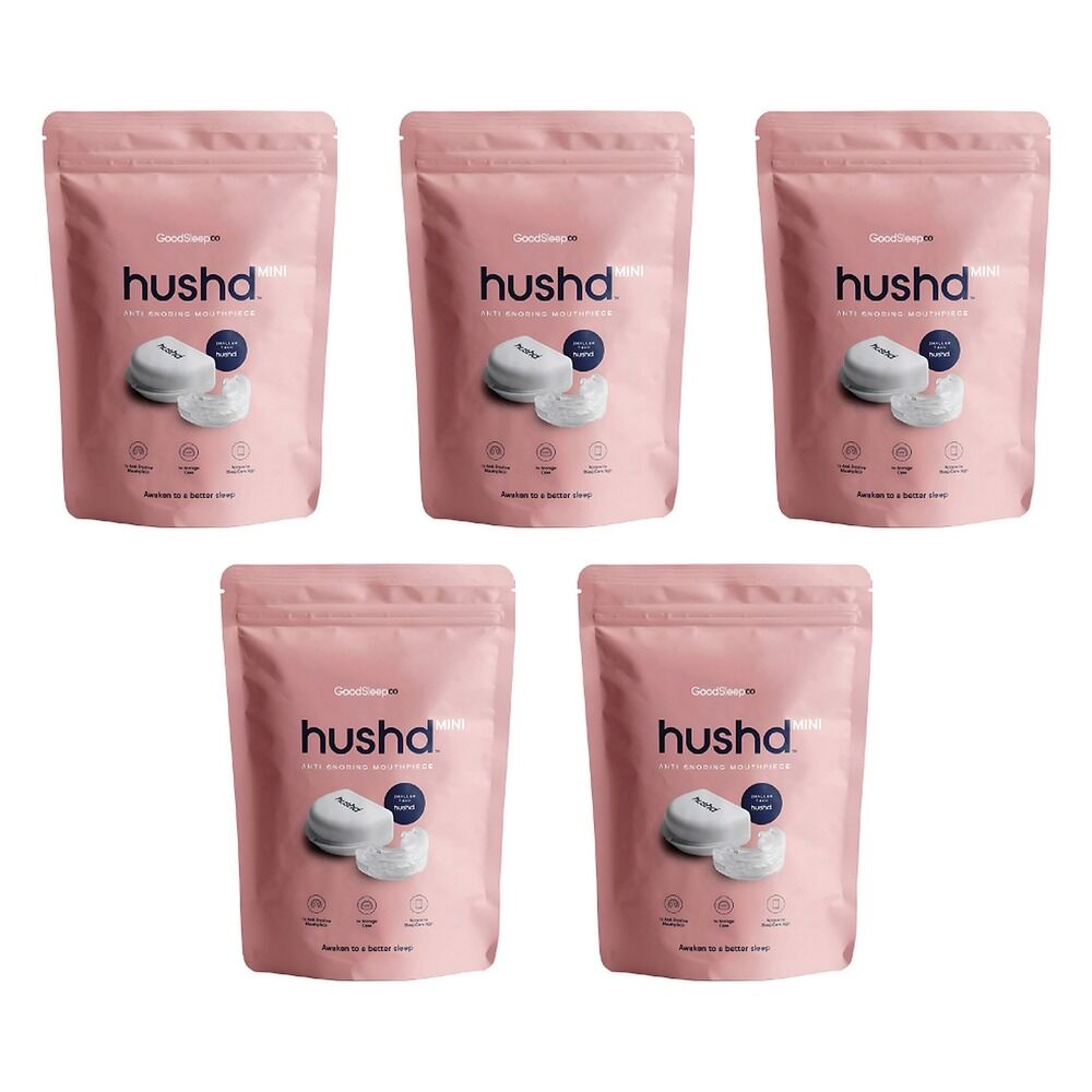 Hushd Mini Anti-Snoring Mouthpiece Pack of 5