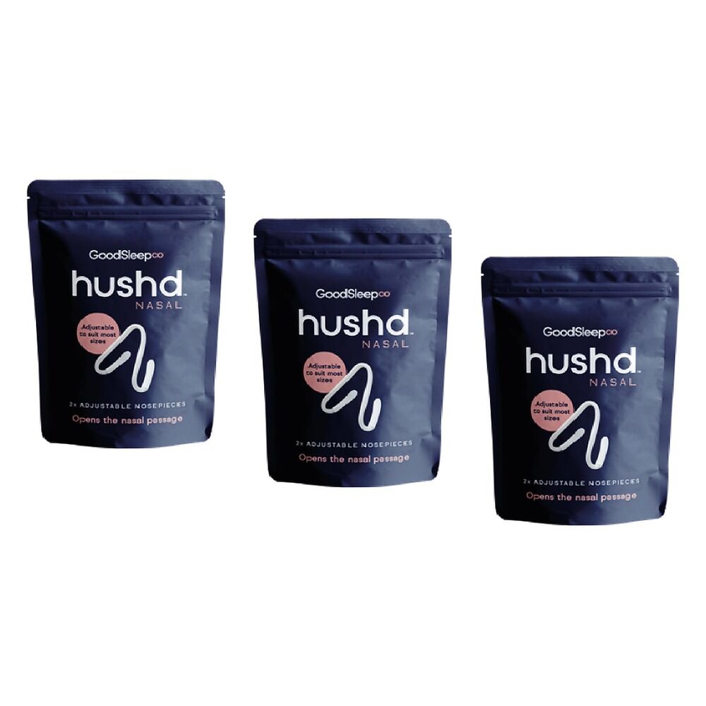 Hushd Nasal Snore-Relief Nosepieces 2 Pack Bundle of 3