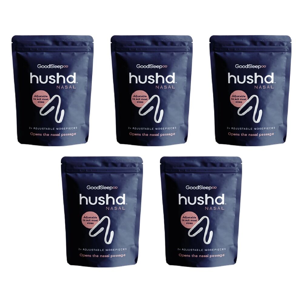 Hushd Nasal Snore-Relief Nosepieces 2 Pack Bundle of 5