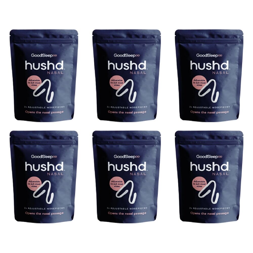 Hushd Nasal Snore-Relief Nosepieces 2 Pack Bundle of 6