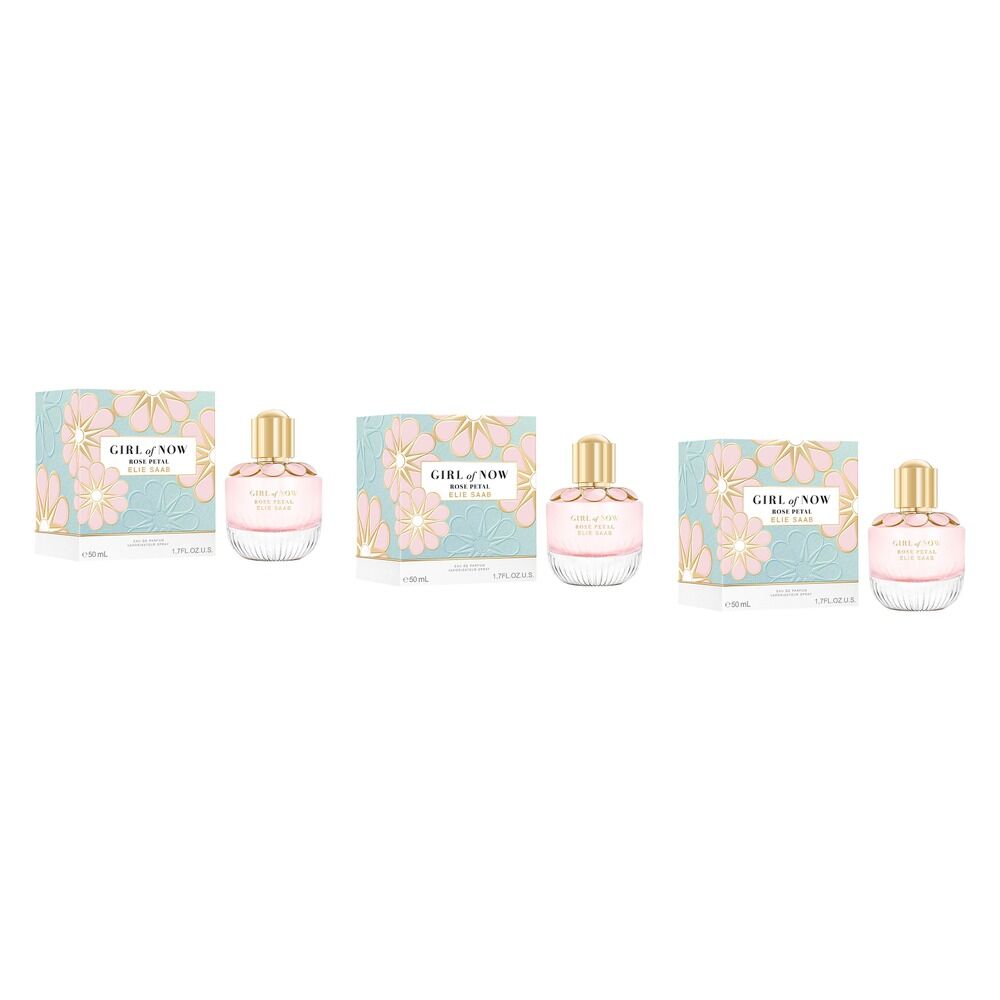 Elie Saab Girl of Now Rose Petal EDP 50mL Pack of 3