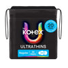 U By Kotex Ultrathin Regular Pads with Wings 20 Pack x 6