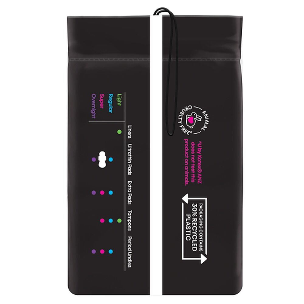 U By Kotex Ultrathin Super Pads with Wings 18 Pack x 6