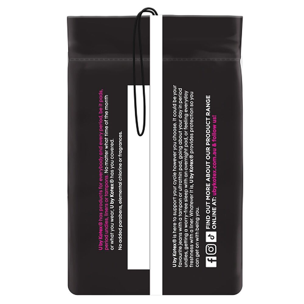 U By Kotex Ultrathin Super Pads with Wings 18 Pack x 6