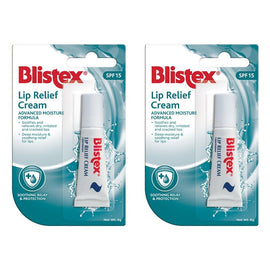 Blistex Lip Relief Cream SPF 15 6g Pack of 2