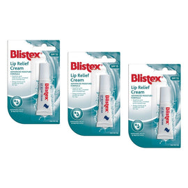 Blistex Lip Relief Cream SPF 15 6g Pack of 3