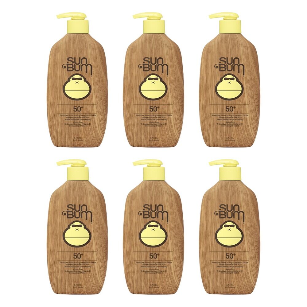Sun Bum Premium Moisturising Sunscreen Lotion SPF50+ 473mL Pack of 6