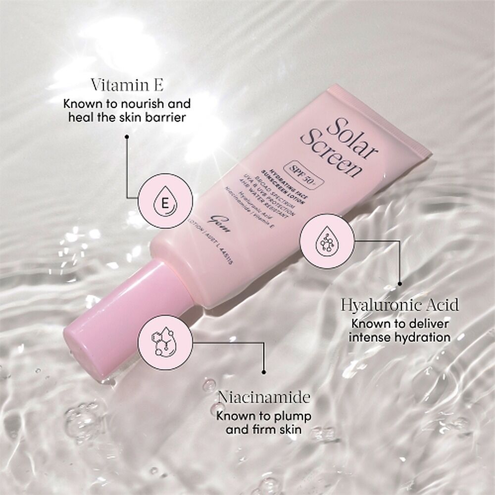 GEM Solar Screen SPF 50+ Hydrating Face Sunscreen Lotion 50mL