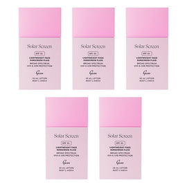 GEM Solar Screen SPF 50+ Lightweight Face Sunscreen Fluid 30mL Pack of 5