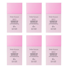 GEM Solar Screen SPF 50+ Lightweight Face Sunscreen Fluid 30mL Pack of 6