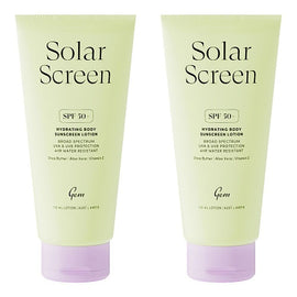 GEM Solar Screen SPF 50+ Hydrating Body Sunscreen Lotion 150mL Pack of 2