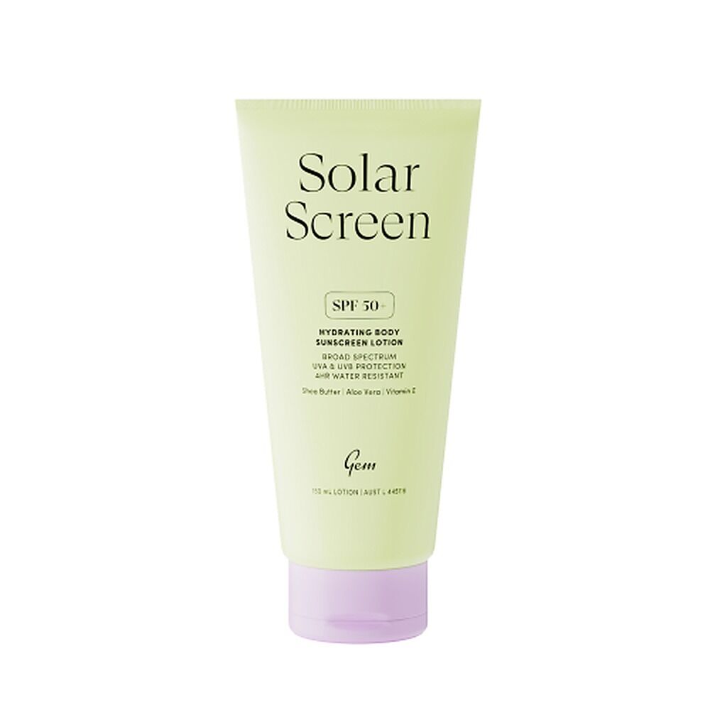 GEM Solar Screen SPF 50+ Hydrating Body Sunscreen Lotion 150mL