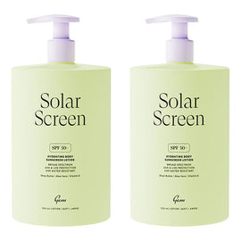 GEM Solar Screen SPF 50+ Hydrating Body Sunscreen Lotion 500mL Pack of 2