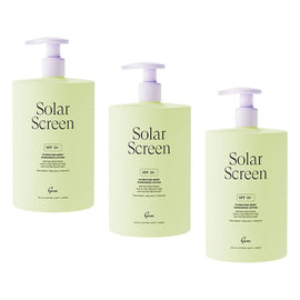 GEM Solar Screen SPF 50+ Hydrating Body Sunscreen Lotion 500mL Pack of 3