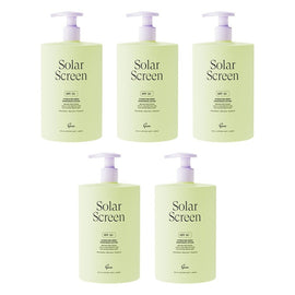 GEM Solar Screen SPF 50+ Hydrating Body Sunscreen Lotion 500mL Pack of 5
